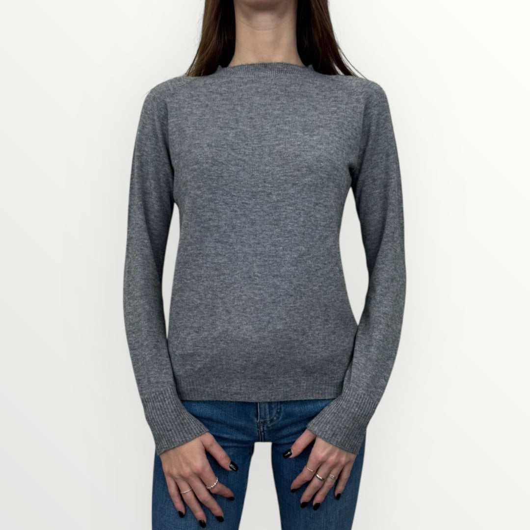 ANGELA DAVIS - MAGLIA SEMPLICE CON PROFILI A COSTINA