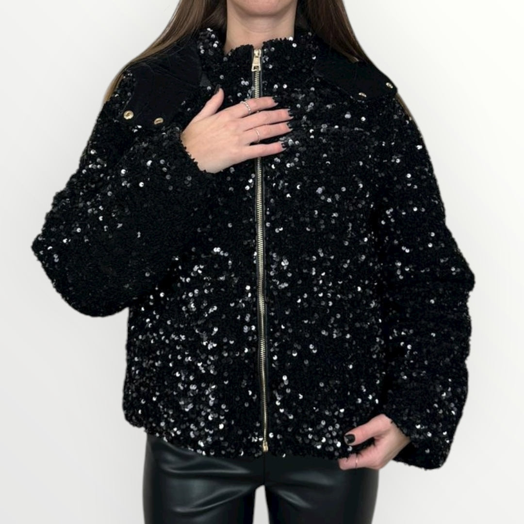 FRACOMINA - GIUBBOTTO CON PAILLETTES