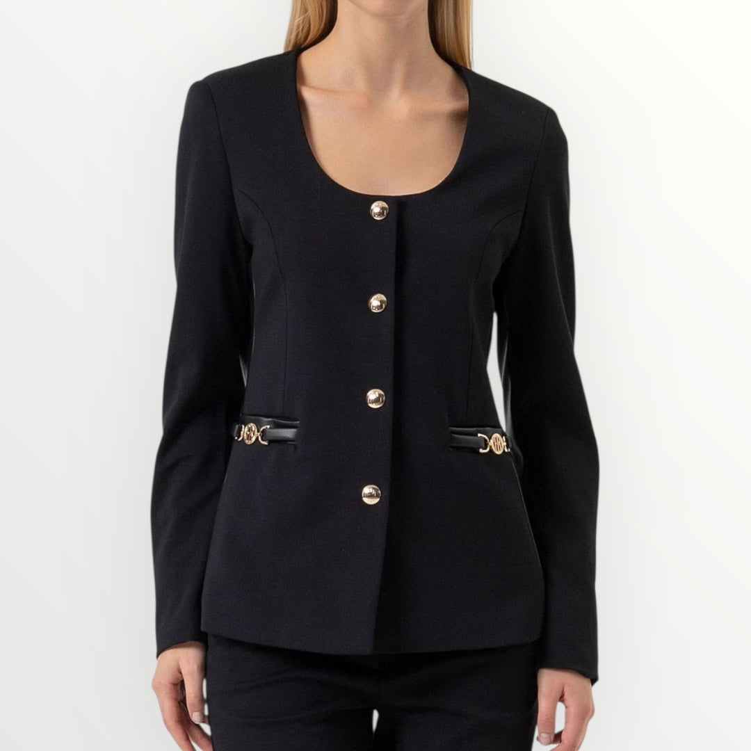 FRACOMINA - GIACCA CON INSERTI IN PELLE