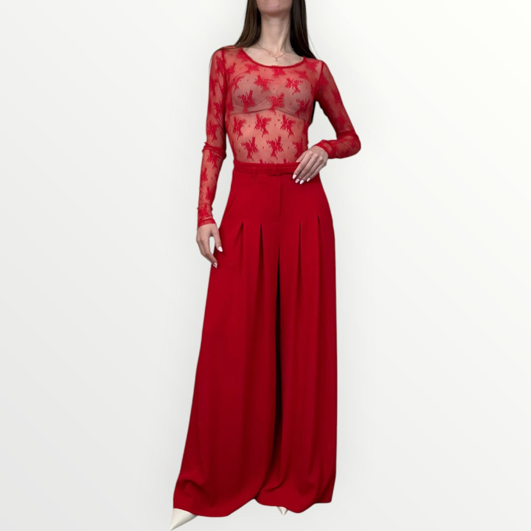 IMPERIAL - T-SHIRT A MANICA LUNGA IN PIZZO