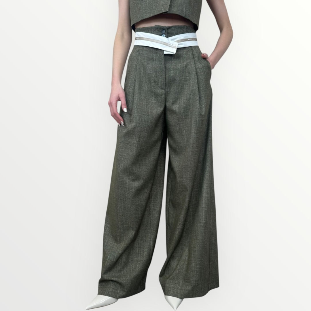 IMPERIAL - PANTALONE CON FASCIA INTRECCIATA