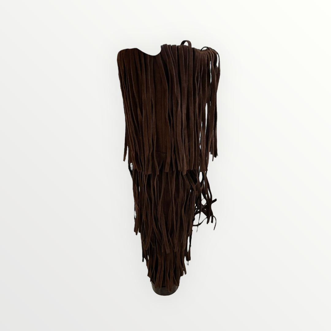 OVYE - STIVALE ALTO CON FRANGE