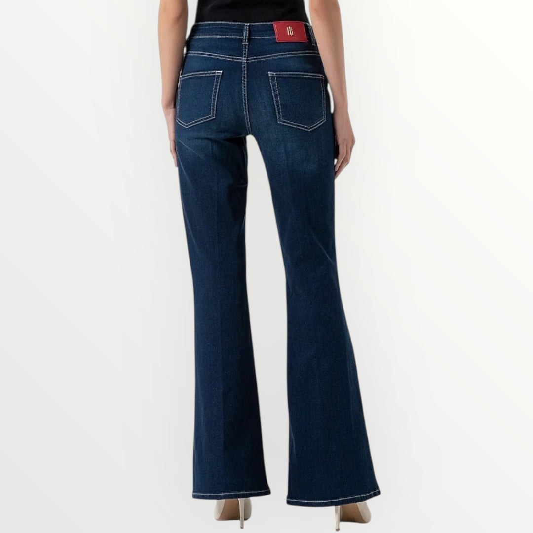 FRACOMINA - JEANS BOOTCUT VITA ALTA