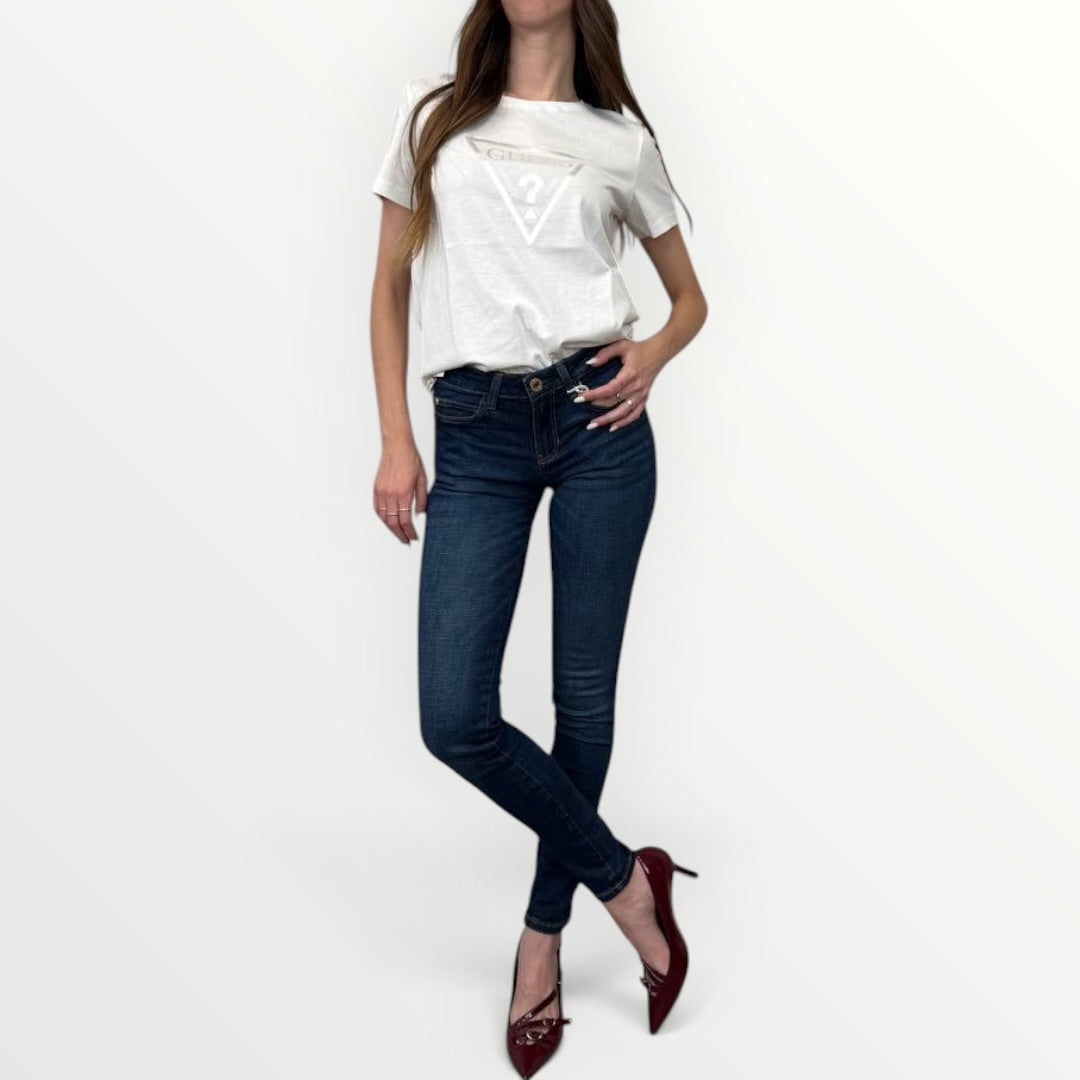 GUESS - JEANS SKINNY LAVAGGIO SCURO