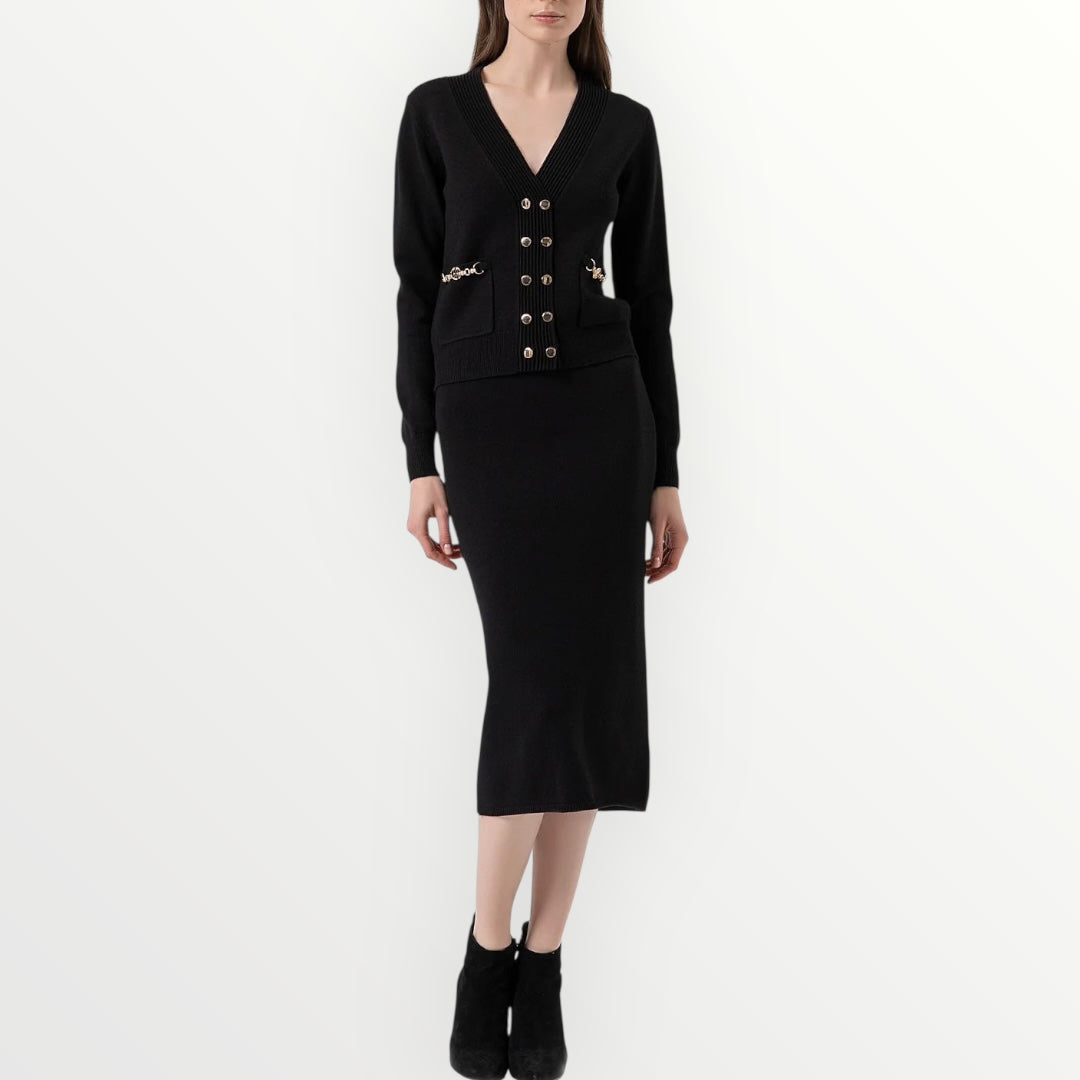 FRACOMINA - GONNA MIDI IN MAGLIA