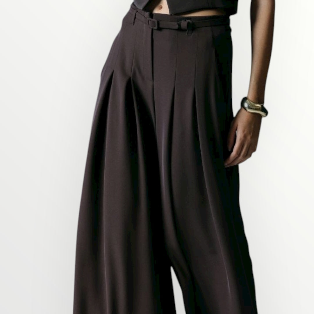 IMPERIAL - PANTALONE A PALAZZO CON PINCE