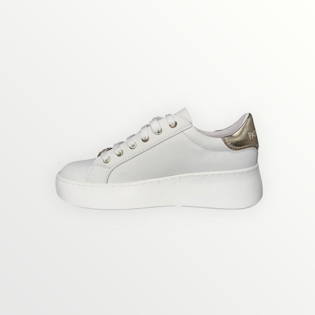 PATRIZIA PEPE - SNEAKER CON LOGO BRILLANTATO