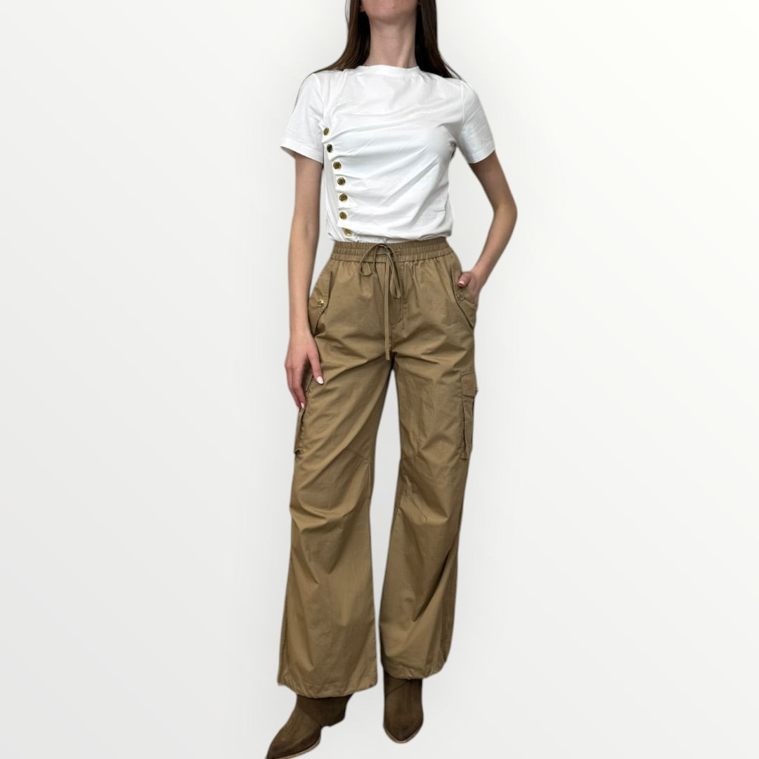 NO SECRETS - PANTALONE CARGO CON TASCONI