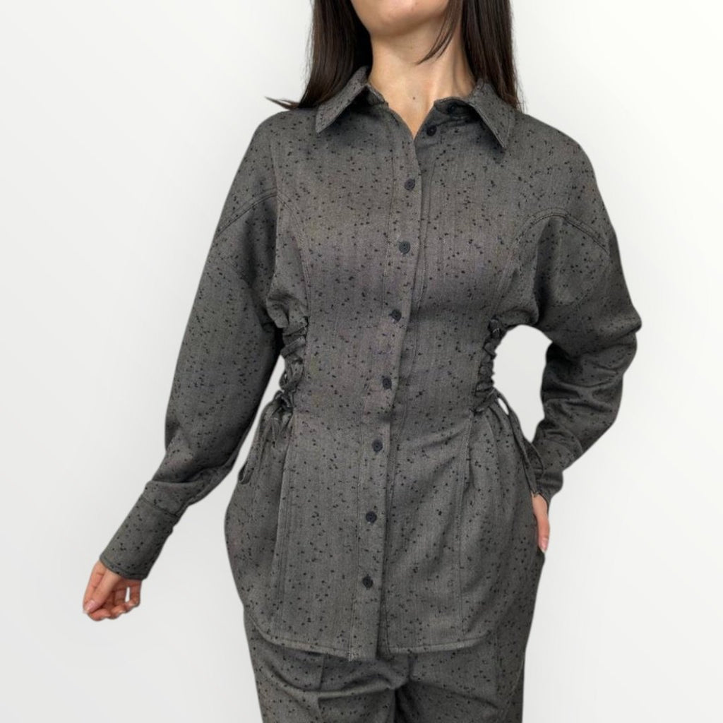 PHILIA LOFT - CAMICIA CON ALLACCIATURA A CORPETTO