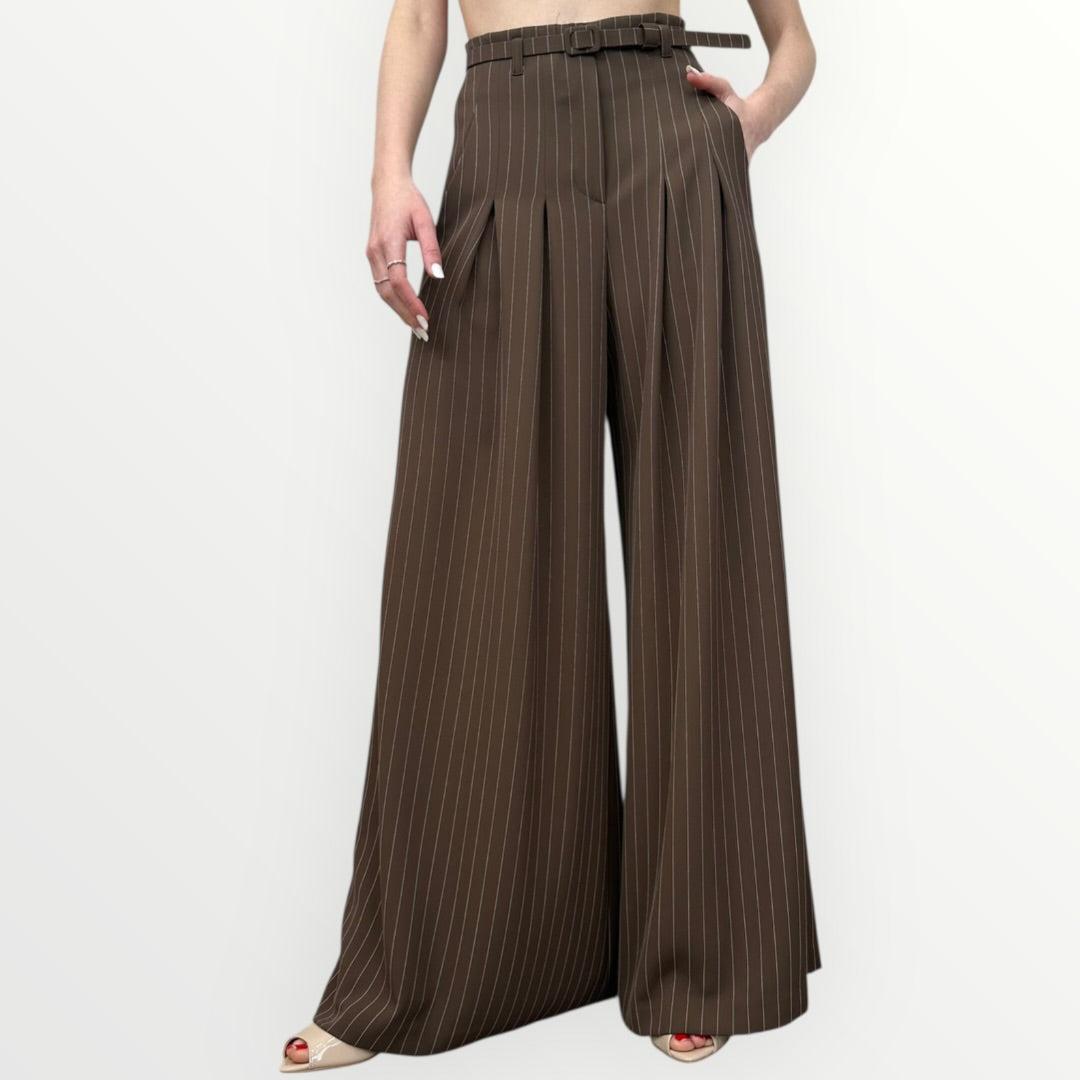 IMPERIAL - PANTALONE GESSATO A PALAZZO