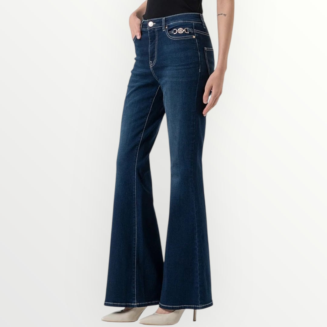 FRACOMINA - JEANS BOOTCUT VITA ALTA