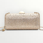 MIMI' MUA' - BORSA CLUTCH CON STRASS SPARSI