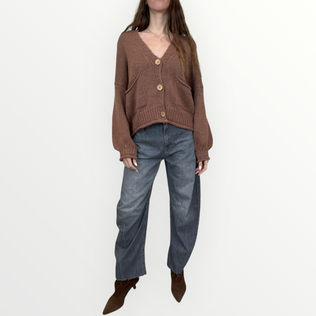 HAVEONE - CARDIGAN CON TASCHE