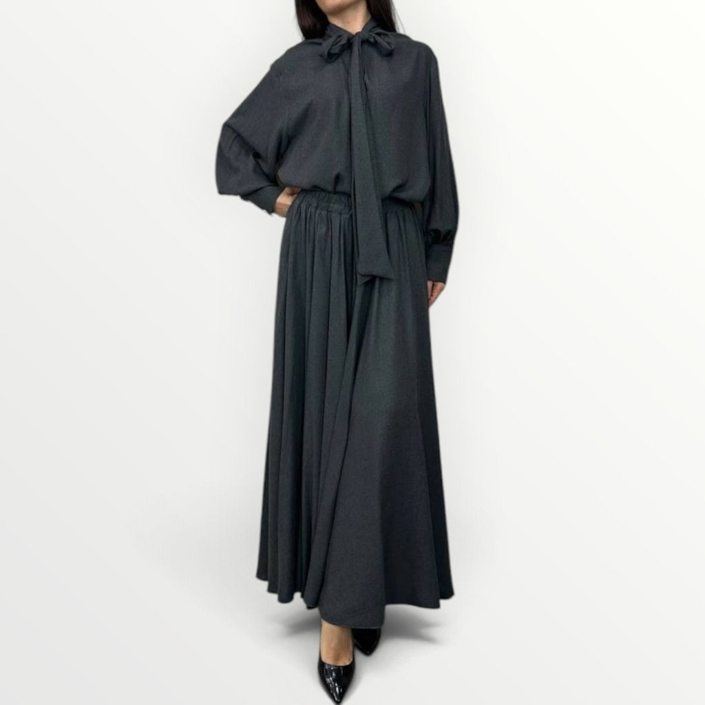 PHILIA LOFT - CAMICIA CON AMPIO FIOCCO FRONTALE