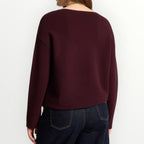 ELENA MIRO' - MAGLIA CON COLLO STACCABILE