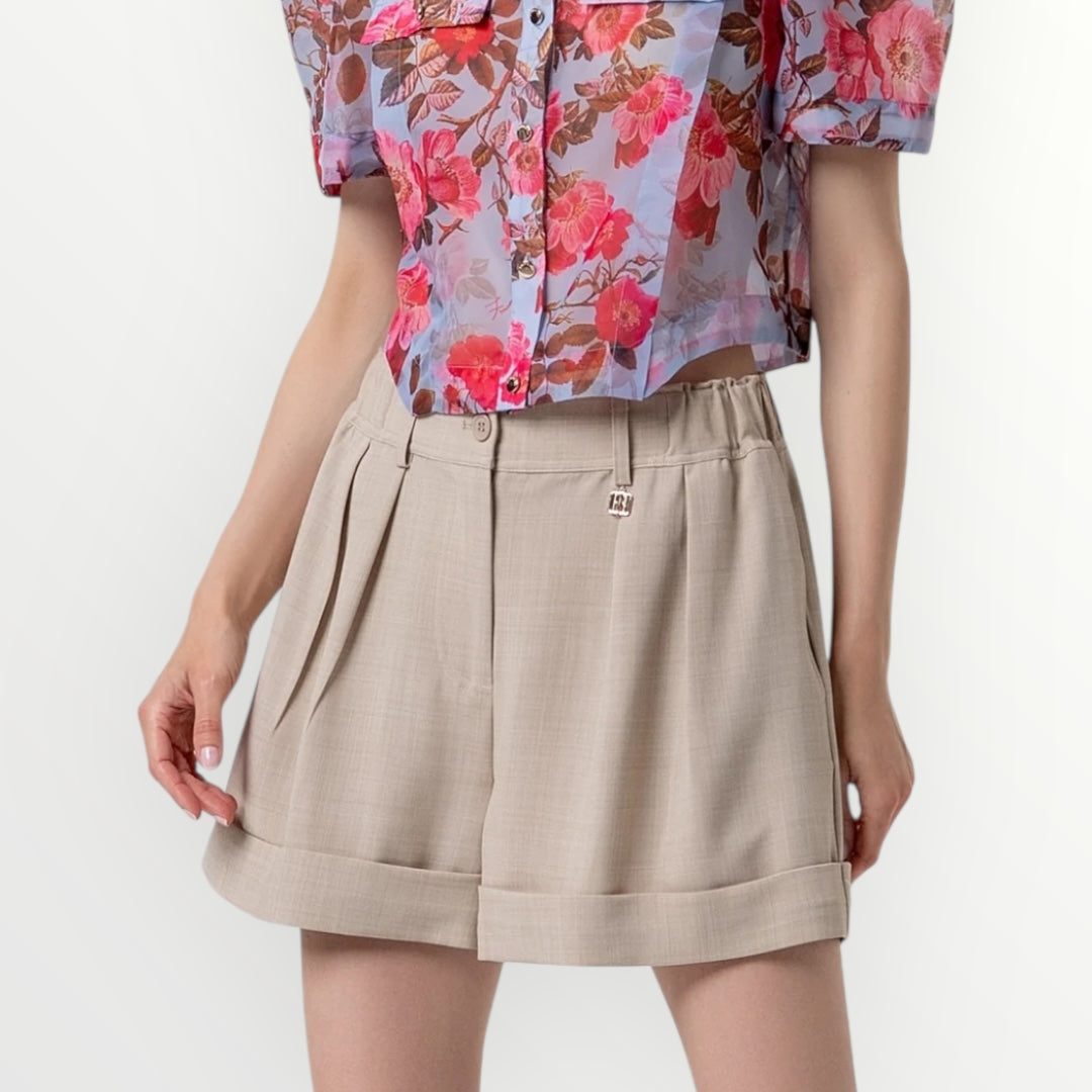 FRACOMINA - SHORT FLARE CON PINCES