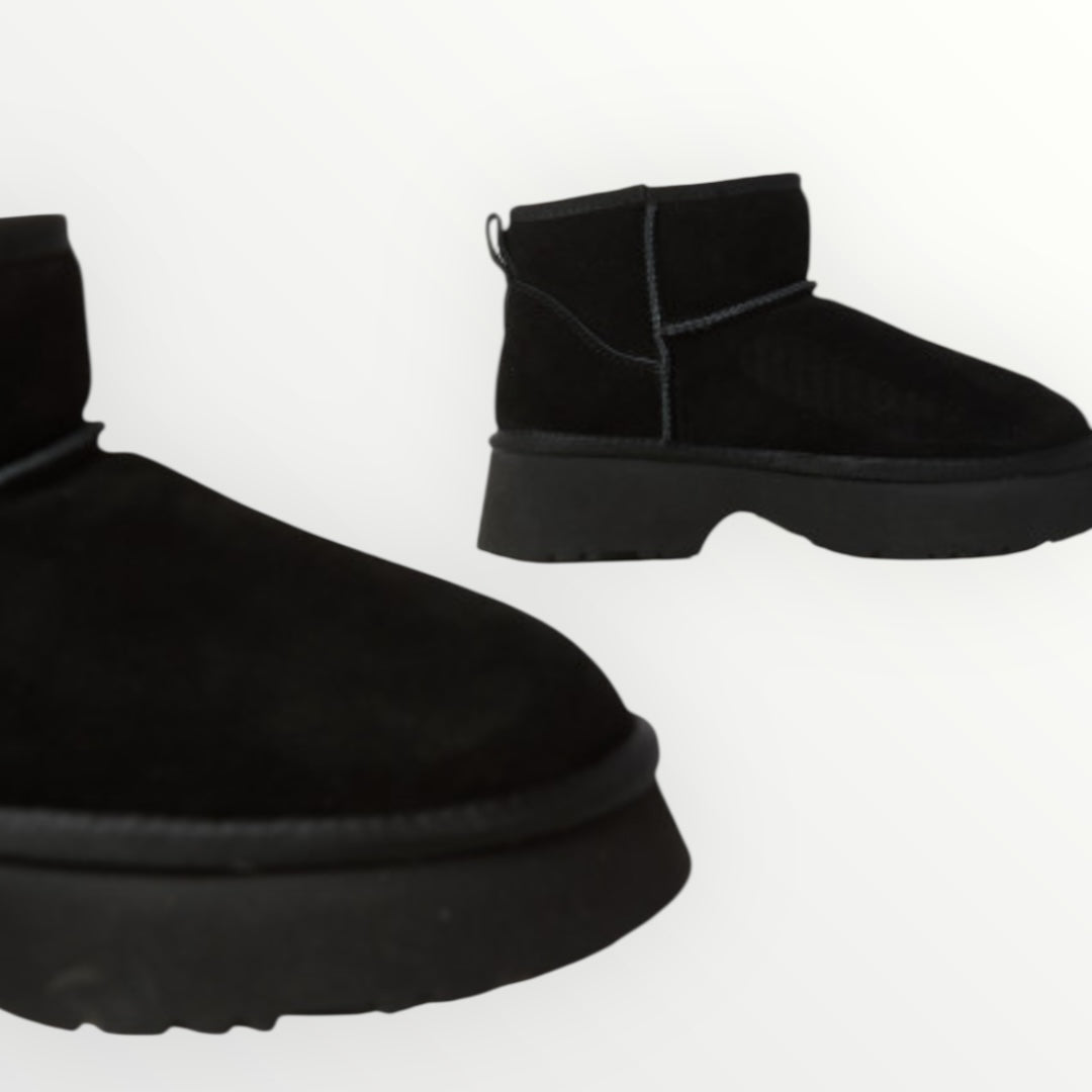 OVYE' - STIVALETTO SCAMOSCIATO CON PELO