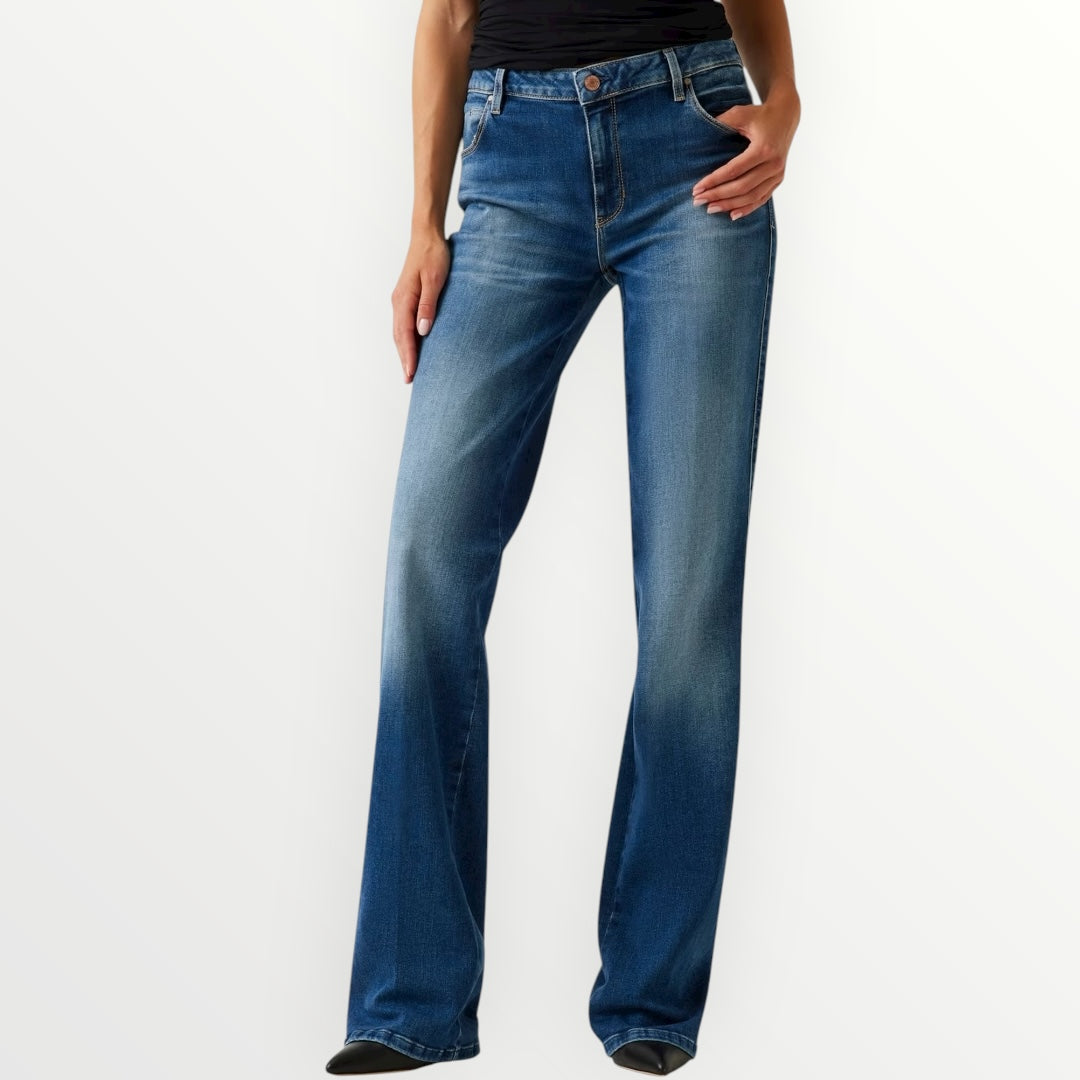 GUESS - JEANS A PALAZZO LAVAGGIO MEDIO