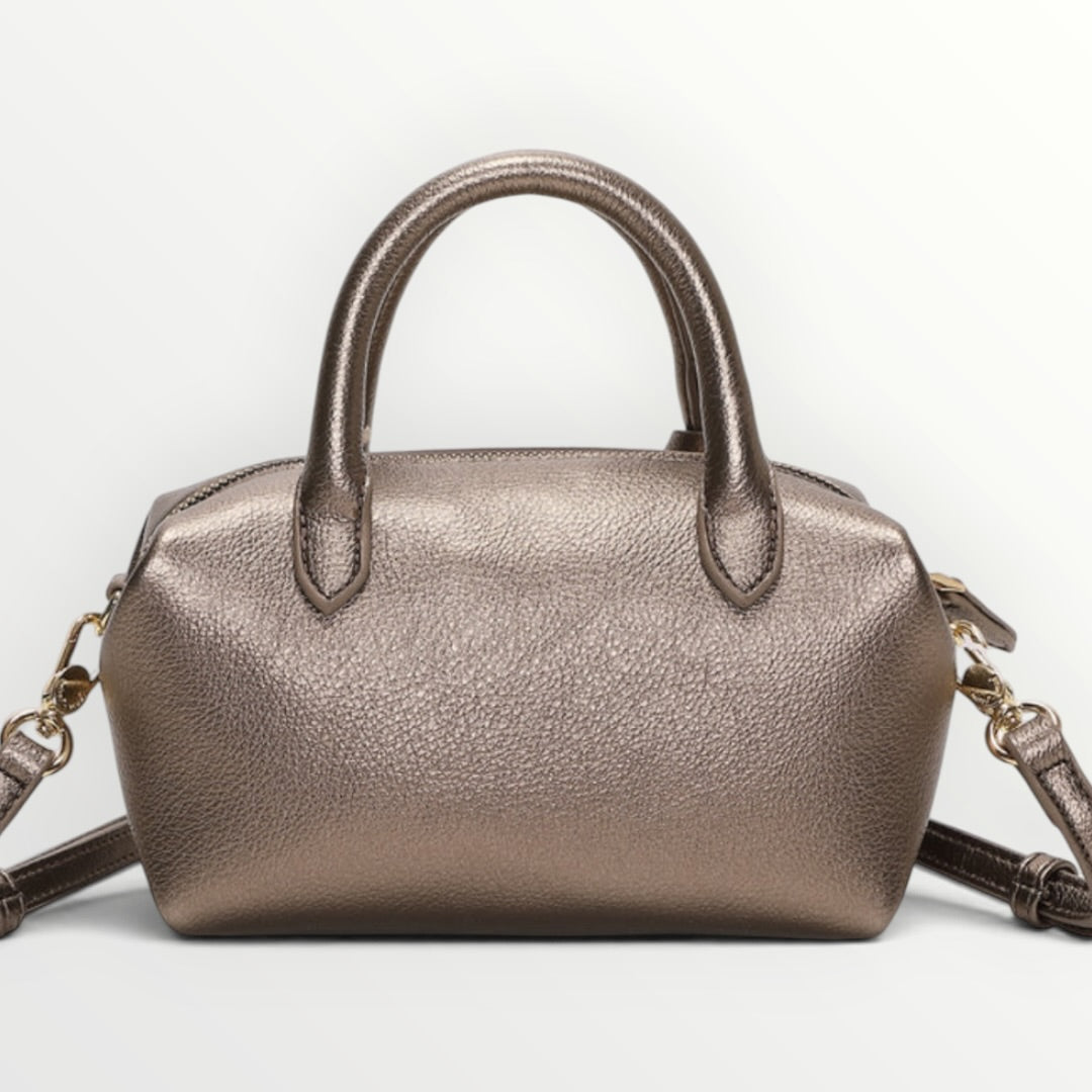 MIMI' MUA' - BORSA BAULETTO PICCOLA CON LOGO