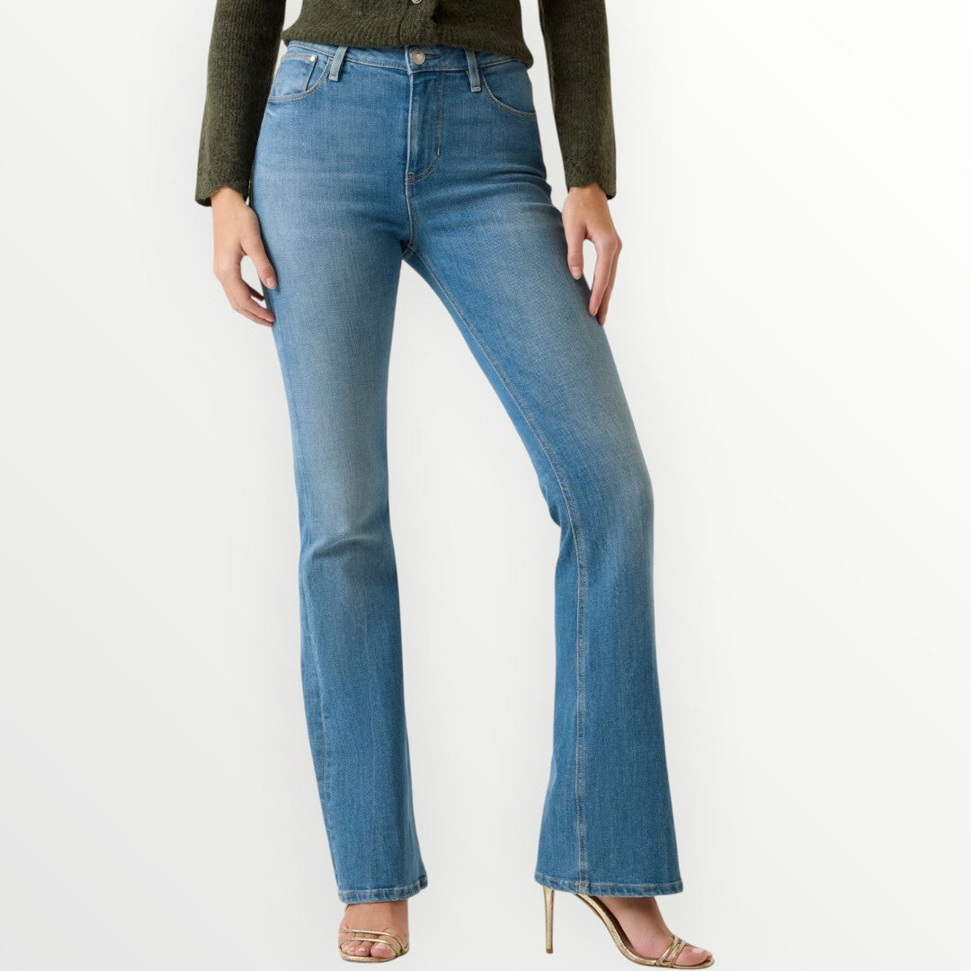 GUESS - JEANS A ZAMPA LAVAGGIO MEDIO
