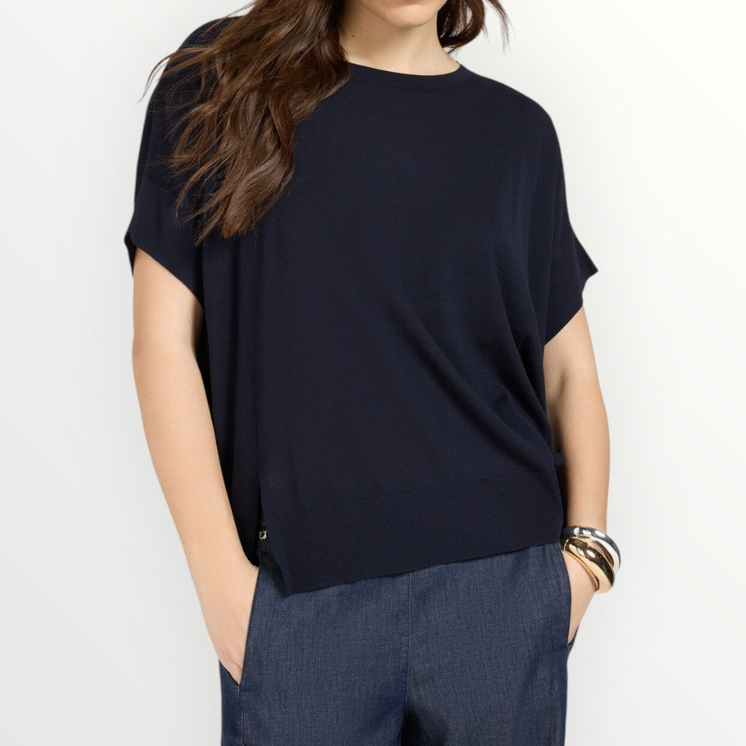 ELENA MIRO' - MAGLIA BOXY IN COTONE