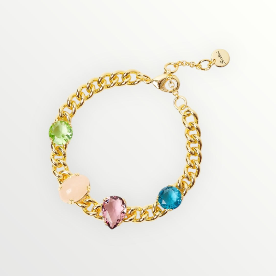 SODINI - BRACCIALE CON CATENA E BRILLANTI