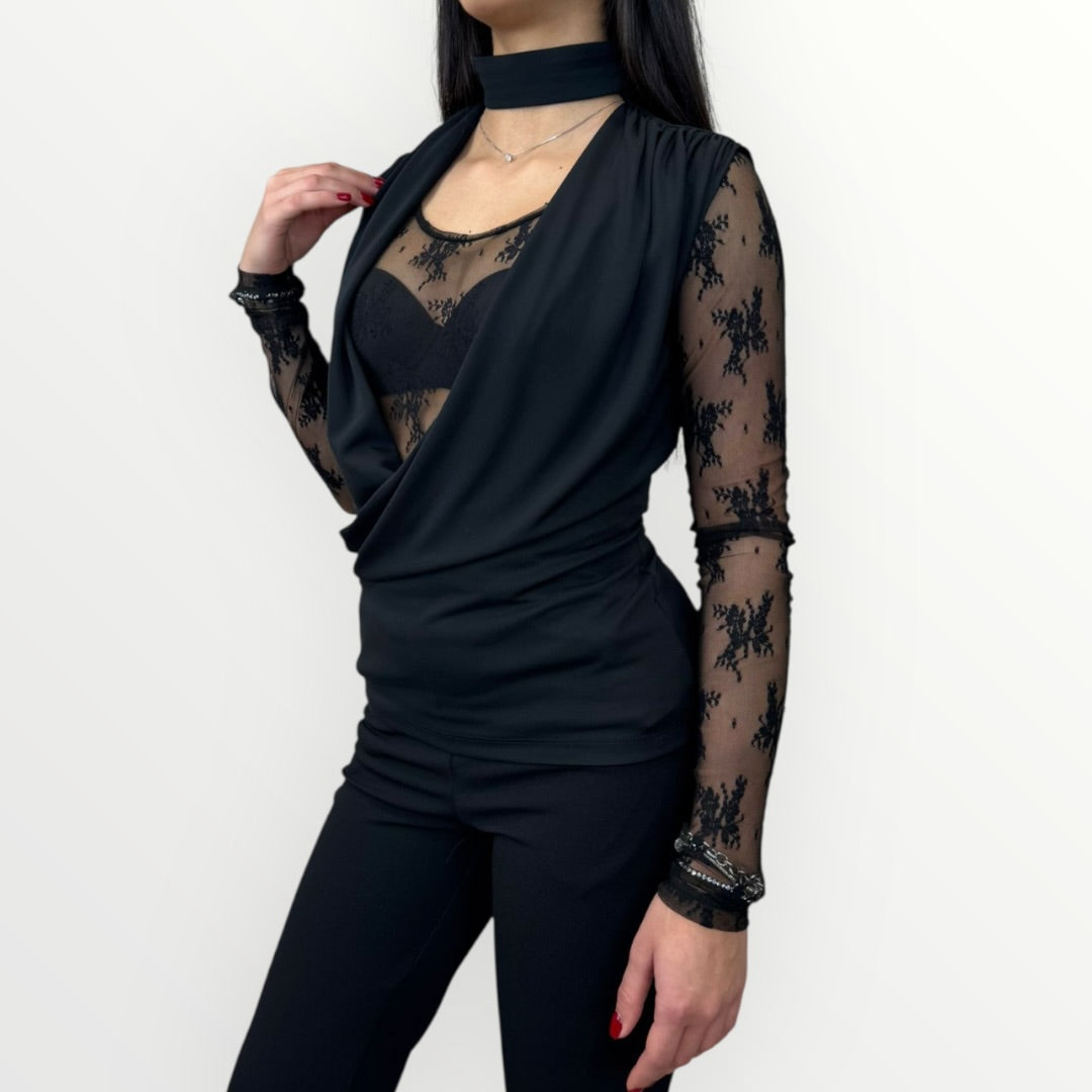 IMPERIAL - TOP CON LACCETTO SUL COLLO