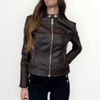 GUESS - GIUBBINO IN ECO PELLE ALLA COREANA