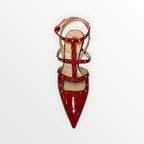DIVINE FOLLIE - DECOLLETE IN VERNICE LUCIDA CON BORCHIE