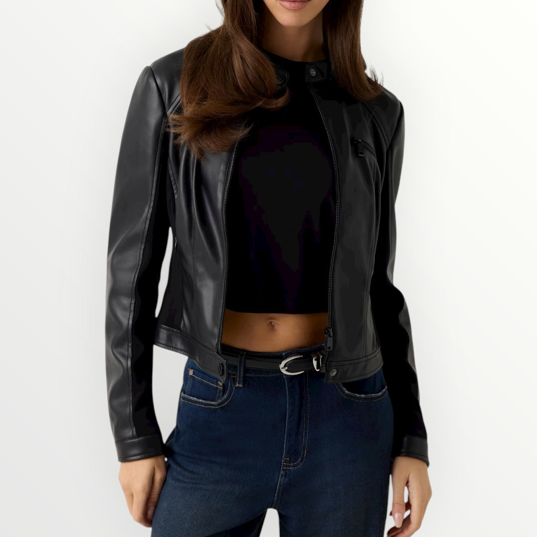 GUESS - GIUBBINO CHIODO ECO PELLE