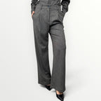 PHILIA LOFT - PANTALONE A PALAZZO CON PIEGA STIRATA