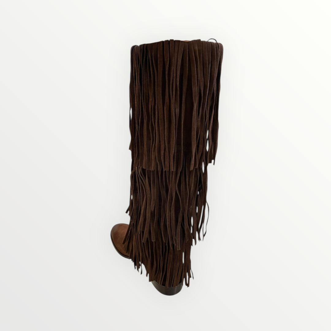 OVYE - STIVALE ALTO CON FRANGE