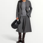 ELENA MIRO' - GIACCA JACQUARD GESSATO