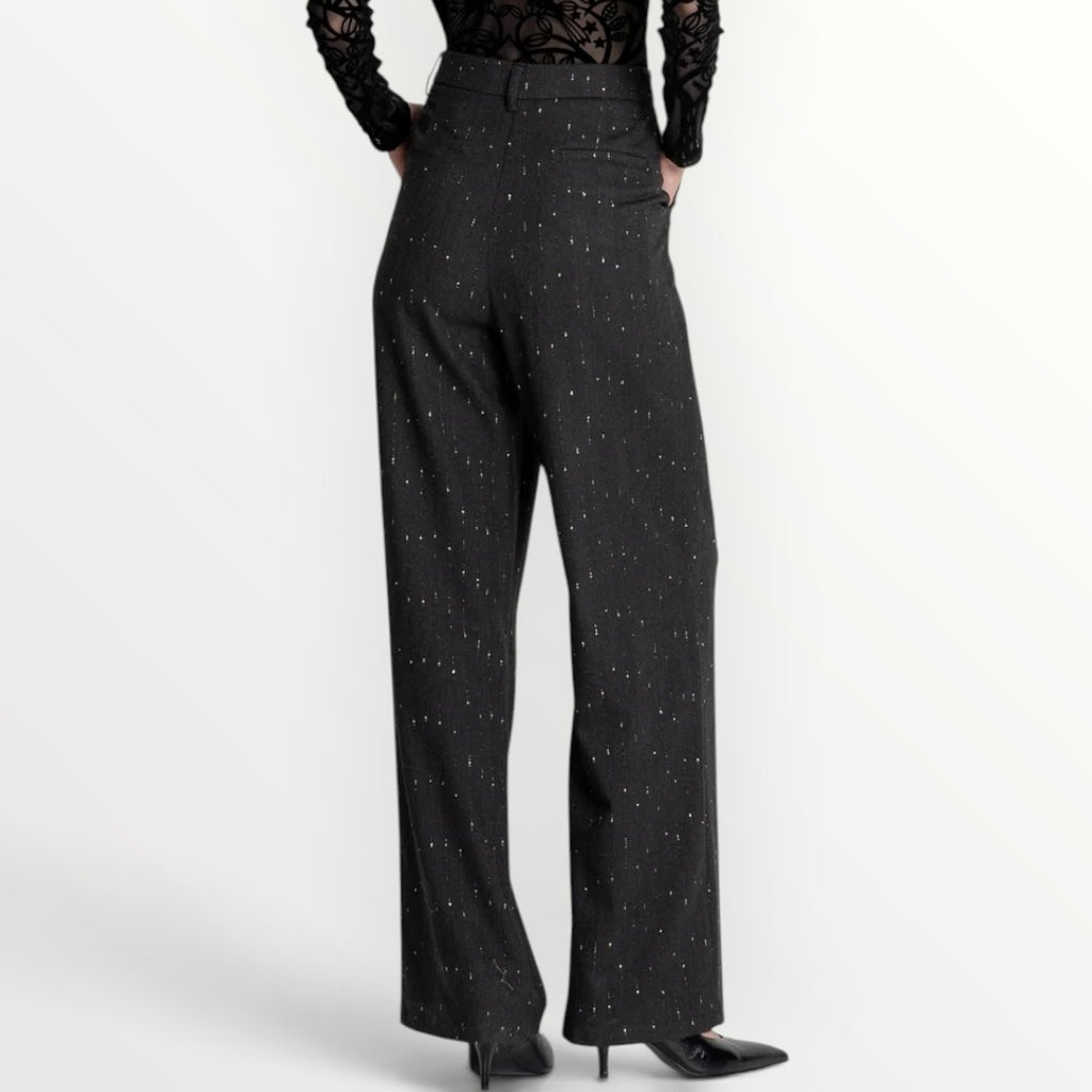 FRACOMINA - PANTALONE GESSATO CON LUREX