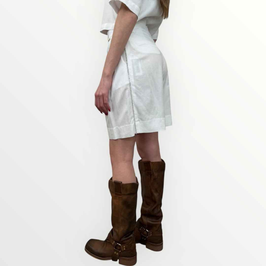 FRACOMINA - SHORT REGULAR IN LINO