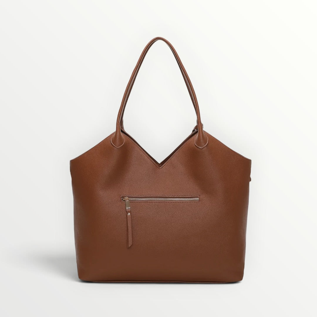 MIMI' MUA' - BORSA PATCH EFFETTO CAMOSCIO