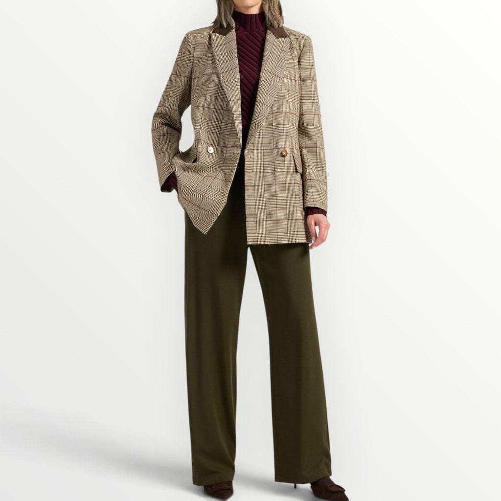 ELENA MIRO' - PANTALONE A PALAZZO IN MISTO VISCOSA