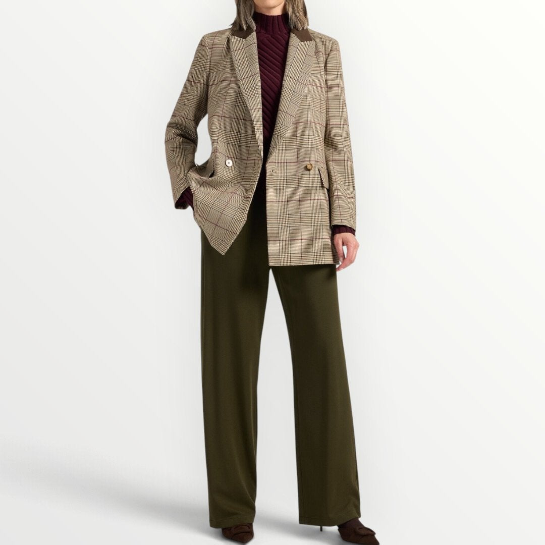 ELENA MIRO' - PANTALONE A PALAZZO IN MISTO VISCOSA