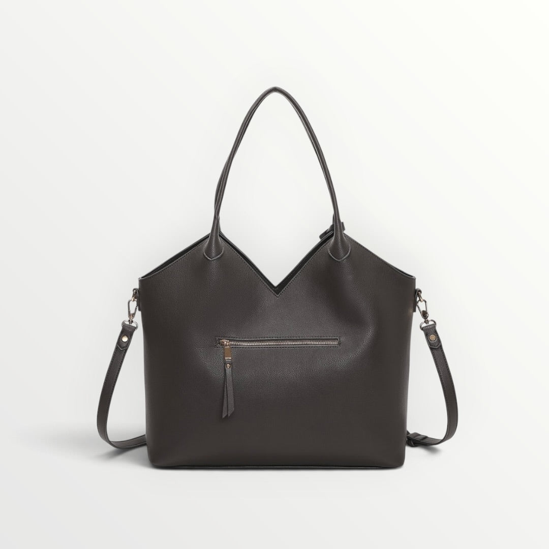 MIMI' MUA' - BORSA PATCH EFFETTO CAMOSCIO