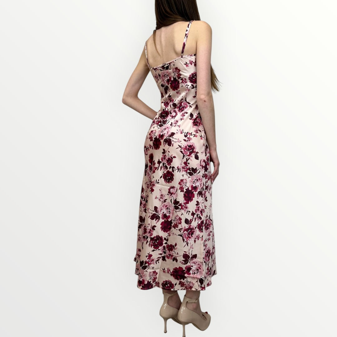 GUESS - ABITO A FIORI CON SCOLLO MORBIDO