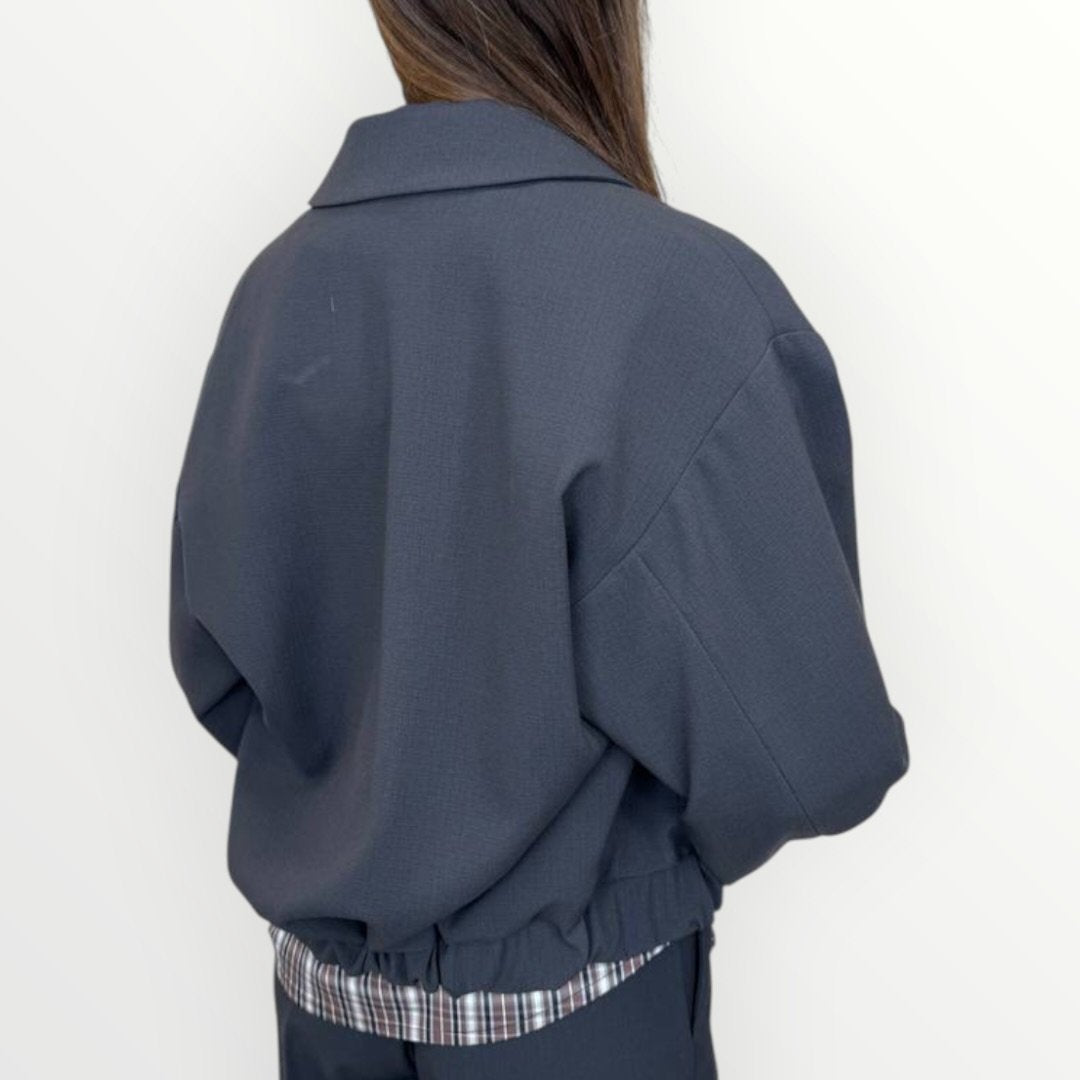 KING KONG - GIUBBINO OVER CON COLLETTO E CERNIERA Immagine secondaria del prodotto