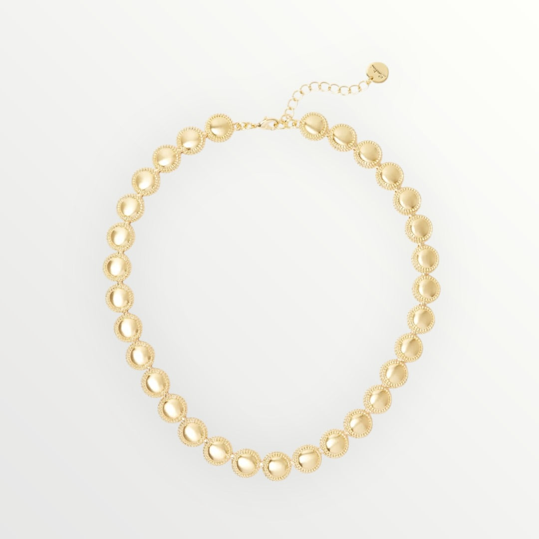 SODINI - COLLANA CORTA CON BOTTONE ZIGRINATO