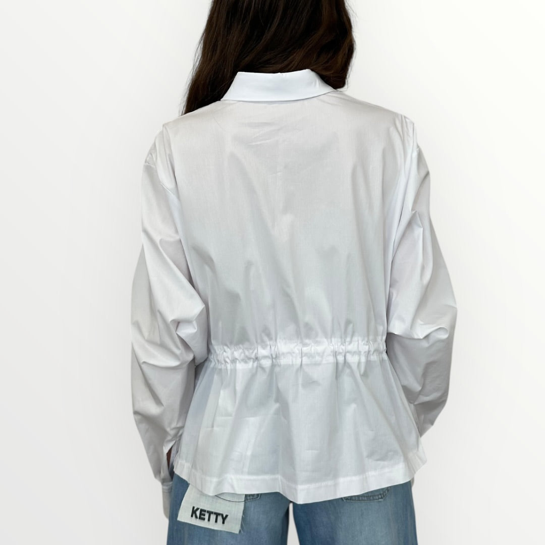 HAVEONE - CAMICIA CON ELASTICO SUL RETRO