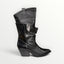 DIVINE FOLLIE - STIVALE TEXANO GAMBALE DRAPPEGGIATO