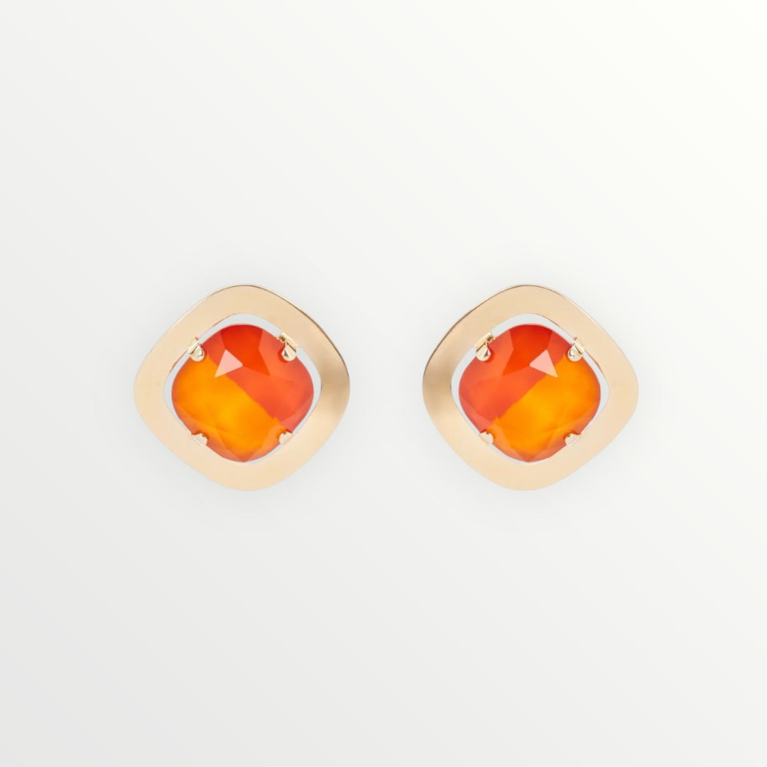 SODINI - ORECCHINO SMALTATO QUADRATO