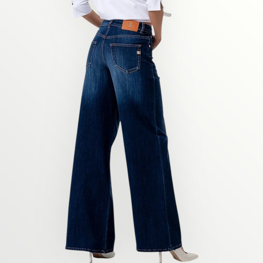 FRACOMINA - JEANS FLARE DENIM LAVAGGIO MEDIO