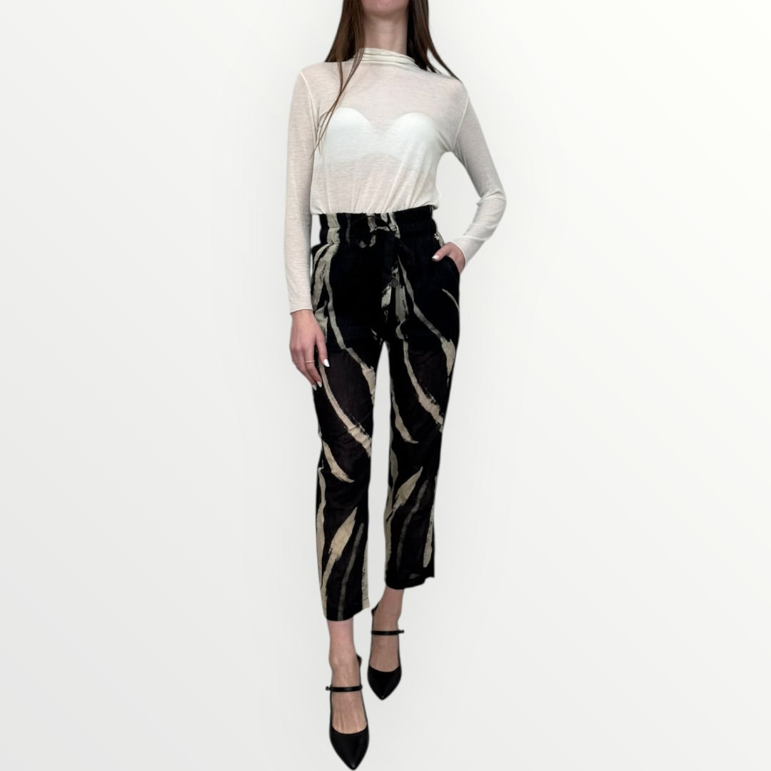 SOUVENIR - PANTALONE A SIGARETTA A STAMPA