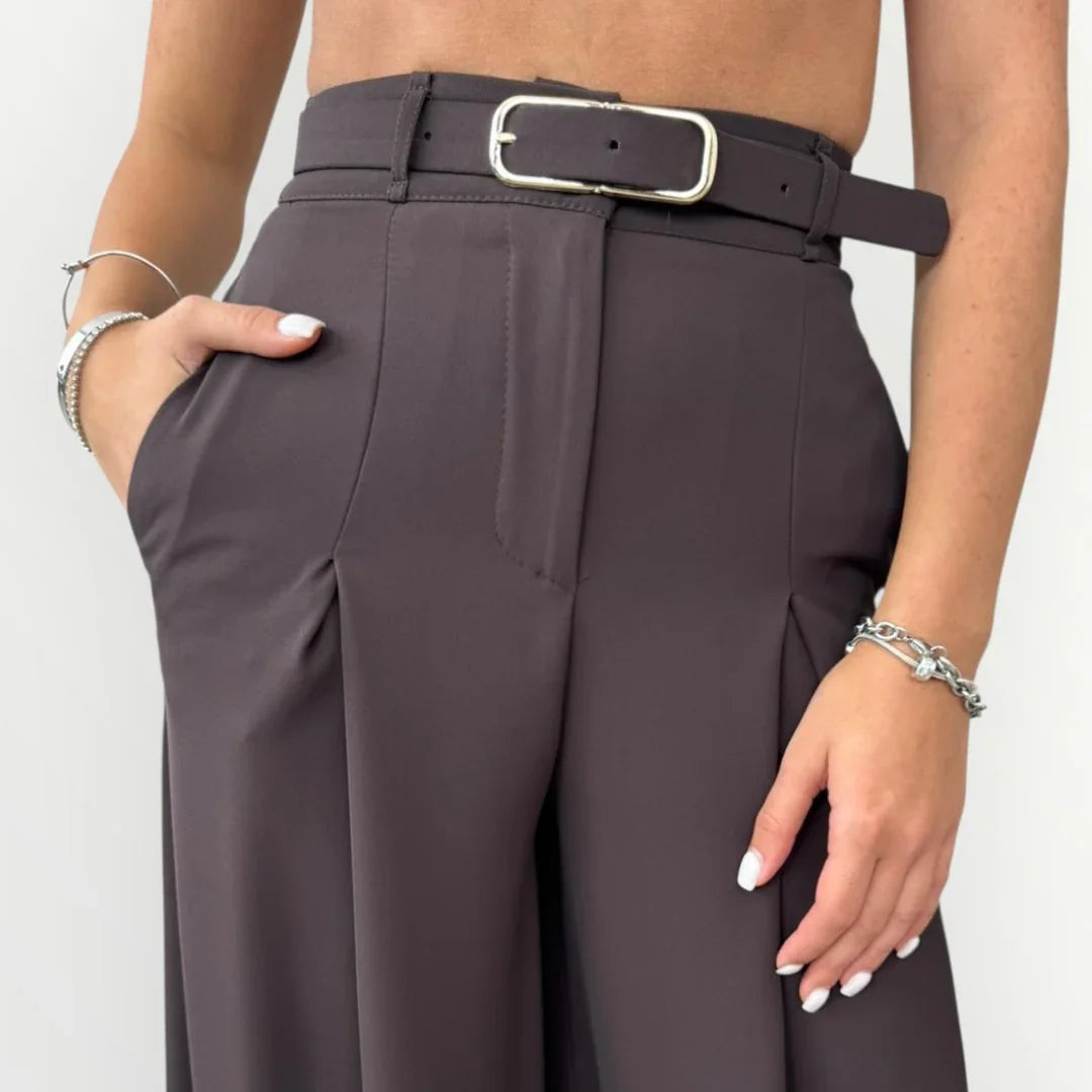 IMPERIAL - PANTALONE A PALAZZO CON PINCE