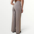KING KONG - PANTALONE A PALAZZO CON PIEGA STIRATA