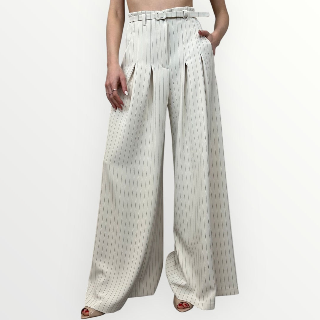 IMPERIAL - PANTALONE GESSATO A PALAZZO